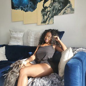 Fine AF Tank Top Lounge Set Black